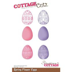 CC421 CottageCutz Die Spring Flower Eggs 1.8"X2.4"