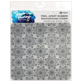 HUR6780657 Simon Hurley create. Cling Stamps Kaleidoscope Flowers 6"X6"