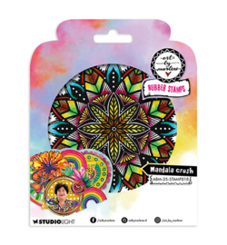 ABM-25-STAMP818 Art by Marlene ABM Cling Rubber Stamp Mandala crush Art by Marlene nr.818