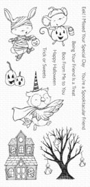 SY-12 My Favorite Things Spooktacular Friends Clear Stamps