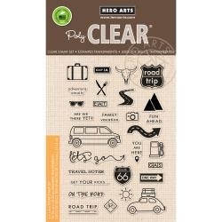HA-CL979 Hero Arts Clear Stamps On The Road 4"X6"