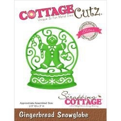 506470 CottageCutz Elites Die Gingerbread Snowglobe 2.5"X3"