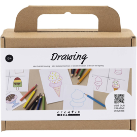 970850 Creativ Company Mini Hobbyset Tekenen , Zoetigheden