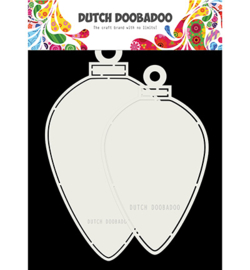 470.713.730 Dutch DooBaDoo CardArt Christmas baubles oval