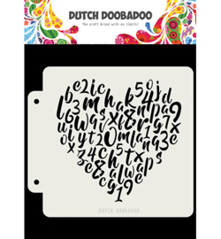 470.715.153 Dutch DooBaDoo Alphabet heart