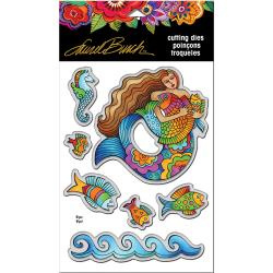 368523 Stampendous Laurel Burch Dies Mermaid Fish