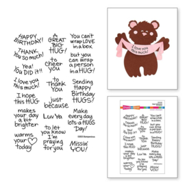 692207 Stampendous Clear Stamps Hugs Sentiments