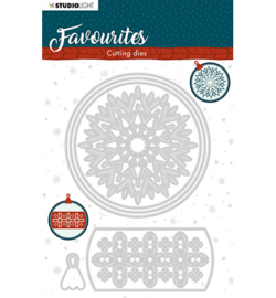 STENCILSL340 Studio Light Cutting Die Winter's Favourites nr.340