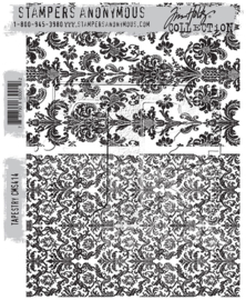 CMS 414 Tim Holtz Cling Stamps Tapestry 7"X8.5"