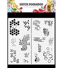 470.784.148 Dutch DooBaDoo  Mask Art Slimline Grunge pattern
