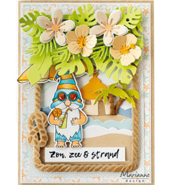 CS1133 Marianne Design Gnomes Beach boy