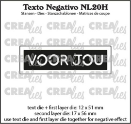 NL20H Crealies Texto Negativo VOOR JOU