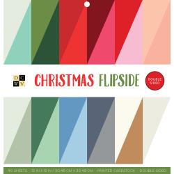 544208 DCWV Double-Sided Cardstock Stack Christmas Flipside 12"X12"