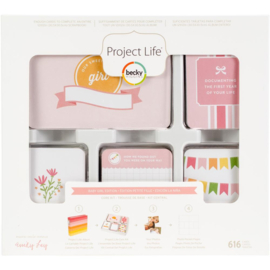 380520 Project Life Core Kit Baby Girl, 616/Pkg