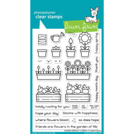 LF2768 Lawn Fawn Clear Stamps Garden Before 'n Afters 4"X6"