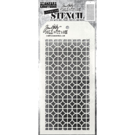 THS 158 Tim Holtz Layered Stencil Focus 4.125"X8.5"