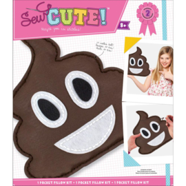 200498 Emoji Pile Of Poo Pillow Sew Cute! Felt Kit