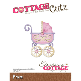 392505 Cottagecutz Die Pram 2.3"X2.7"