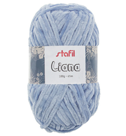 Velvetgaren Liana Yarn Light Blue Bol 100 gram 65 meter lengte