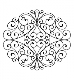  UMS586 Stamps To Die For - Wrought Iron Swirls