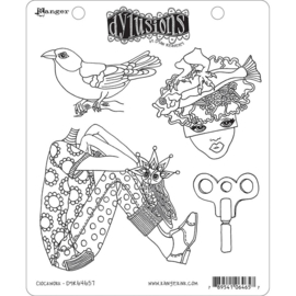 541858 Dyan Reaveley's Dylusions Cling Stamp Collections Clockwork   8.5"X7"