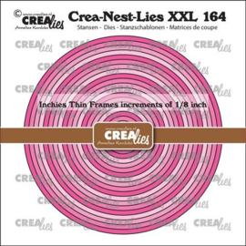 CLNestXXL164 Crealies Crea-Nest-Lies XXL Inchies cirkel dunne kaders