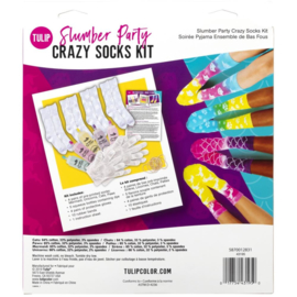 655322 Tulip One-Step Tie-Dye Slumber Party Crazy Socks Kit