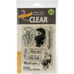 575901 Hero Arts Clear Stamps Color Layering Betta Fish 4"X6"