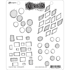 377753 Dyan Reaveley's Dylusions Cling Stamp Collections Four By Four