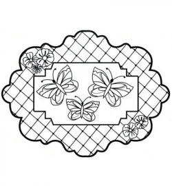 UMS602 Stamps To Die For Butterfly Trellis