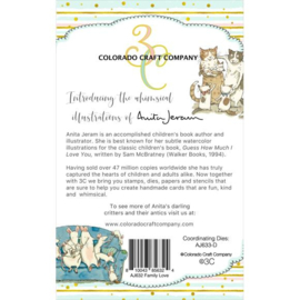 C3AJ632 Colorado Craft Company Clear Stamps Family Love-By Anita Jeram 4"X6"