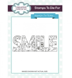 UMS685 Stamps To Die For Floral Smile