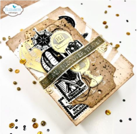 CSD361 Elizabeth Craft Designs Remember Moments Stamp & Die Around the World