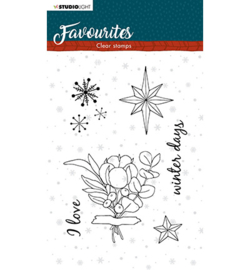 STAMPSL505 Studio Light Clear Stamp Winter's Favourites nr.505