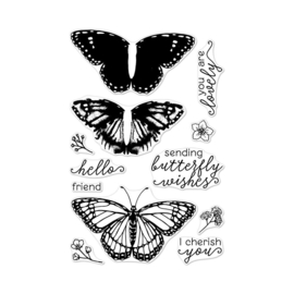 565897 Hero Arts Color Layering Clear Stamps Monarch 4"X6"