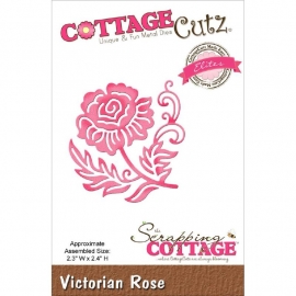 423188 CottageCutz Elites Die Victorian Rose, 2.3"X2.4"