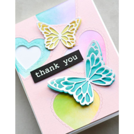 MB94383 Memory Box Dies Glorioso Butterfly Duo Outlines