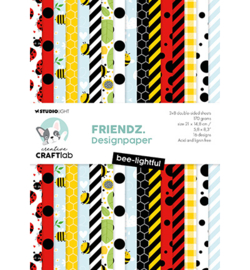 CCL-FR-DPP317 CraftLab CCL Designer Paper Pad Bee-lightful Friendz nr.317