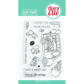656897 Avery Elle Clear Stamp Set Sweet Day 4"X6"