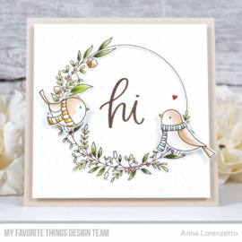 CS-522 My Favorite Things Winter Wreath Clear Stamps