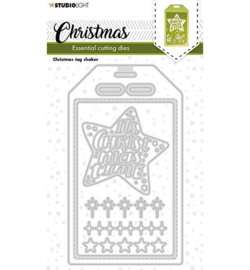 SL-ES-CD251 - Christmas tag shaker Essentials nr.251