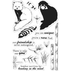 554335 Hero Arts Clear Stamps Color Layering Red Panda 4"X6"