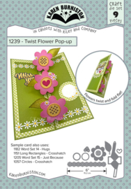 KBR1239 Karen Burniston Dies Twist Flower Pop-up