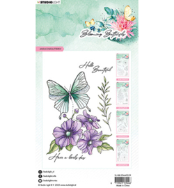 SL-BB-STAMP359 StudioLight Anemone butterfly Blooming Butterfly nr.359