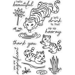 594808 Hero Arts Clear Stamps Tiger Wisdom 4"X6"