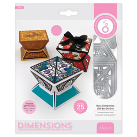 3912E Tonic Studios Gift Box Die Set Deco Celebration