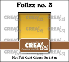 CLFoilzz03 Crealies Foilzz Hot foil goud glanzend