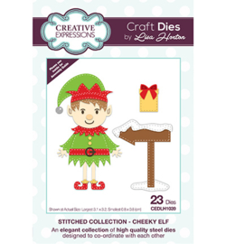 CEDLH1039 The Stitched Collection Cheeky Elf