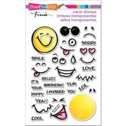 552974 Stampendous Perfectly Clear Stamps Emojis