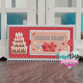 CDSN-0142 CarlijnDesign Snijmallen Cadeaubon + Envelop